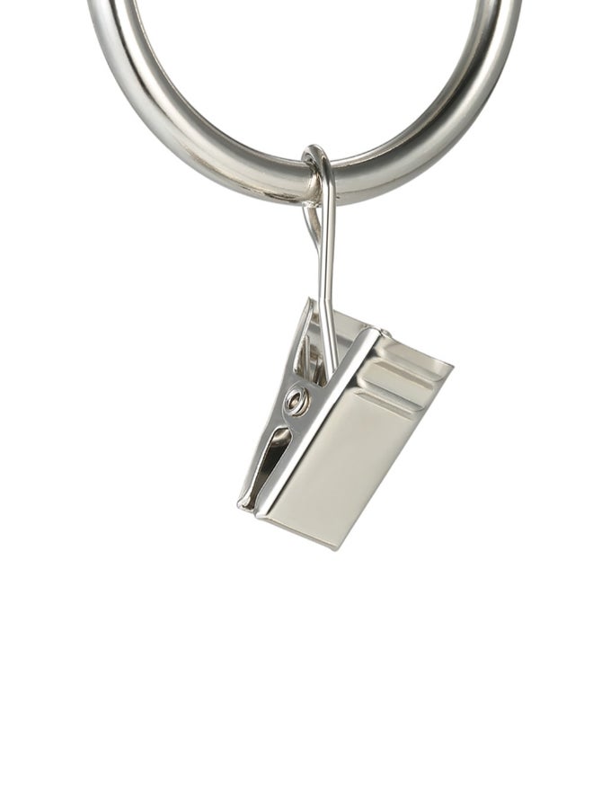 esonmus 32-Piece Drapery Curtain Holder With Clips Silver 43 x 70mm - Image 4