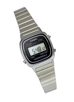 Women's Water Resistant Stainless Steel Digital Watch LA-670WA-1D - 25 mm - Silver - v1588191914/N12599082A_2