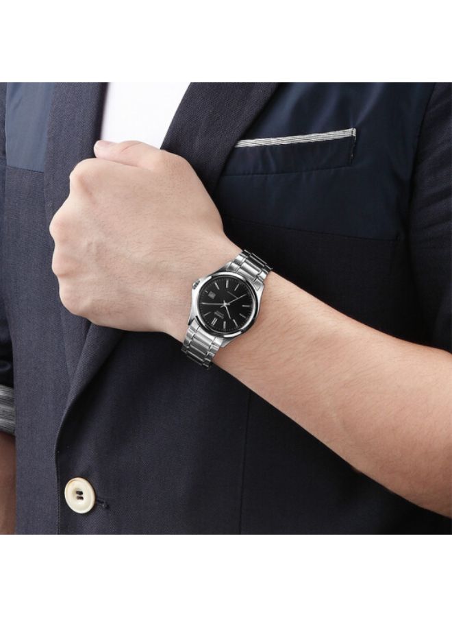 كاسيو ساعة يد بعقارب مقاومة للماء طراز LTP-1183A-1A - قياس 28 مم - لون فضي للرجال - Image 5