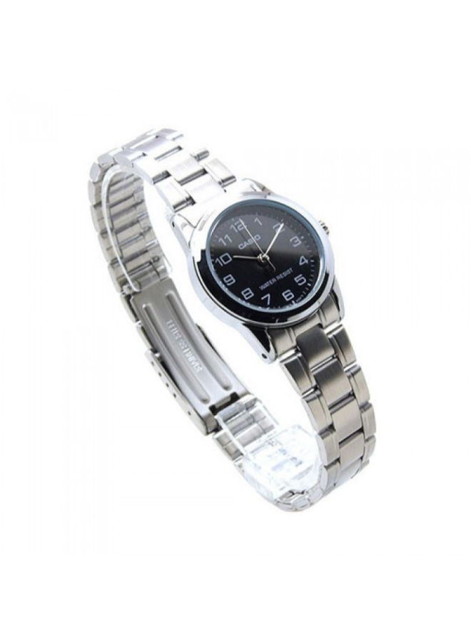 CASIO Women's Water Resistant Stainless Steel Analog Watch LTP-V001D-1B - 31 mm - Silver - Image 5