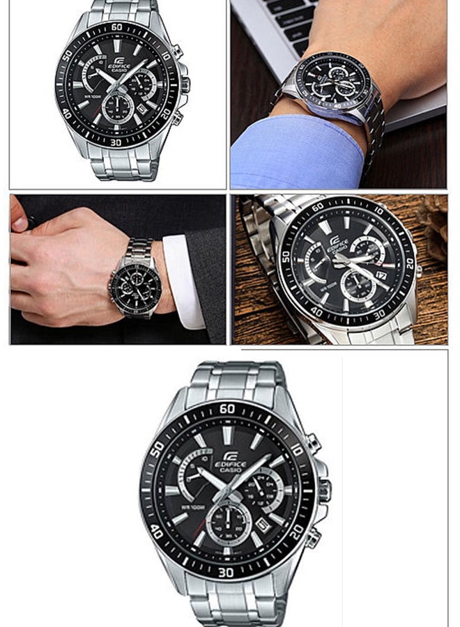 CASIO Men's Stainless Steel Chronograph Wrist Watch EFR-552D-1A - Image 5