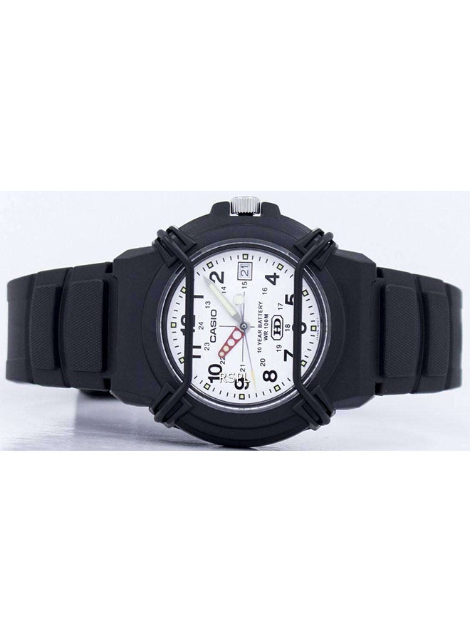 CASIO Men's Silicone Analog Wrist Watch HDA-600B-7BV - 41 mm - Black - Image 5
