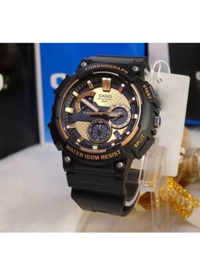 كاسيو ساعة يد بعقارب مقاومة للماء طراز MCW-200H-9AVDF - 54 مم - أسود للرجال - Image 5