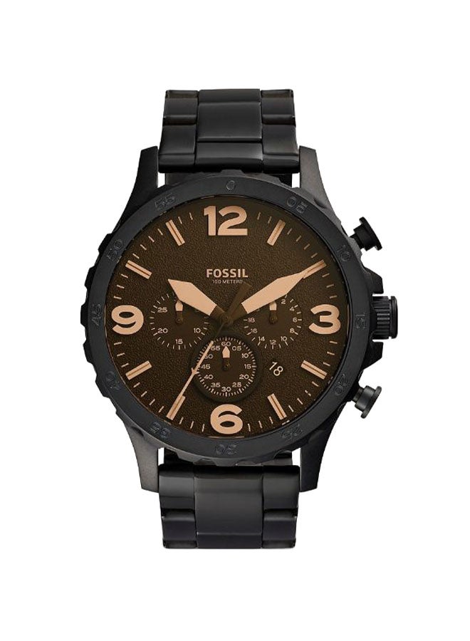 FOSSIL Men's Stainless Steel Chronograph Wrist Watch JR1356 - 50 mm - Black  - Image 1