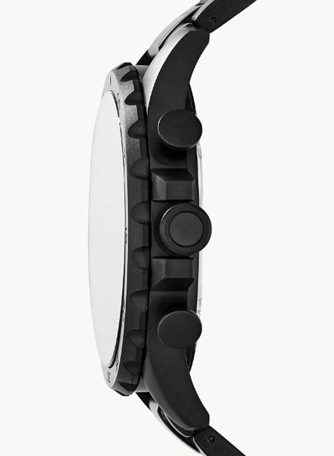 FOSSIL Men's Stainless Steel Analog Wrist Watch JR1356 - 50 mm - Black  - Image 3