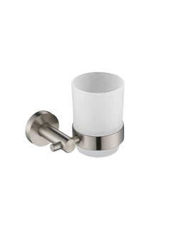 homgeek Wall Mounted Toothbrush Holder Silver/White 14cm  - Image 3