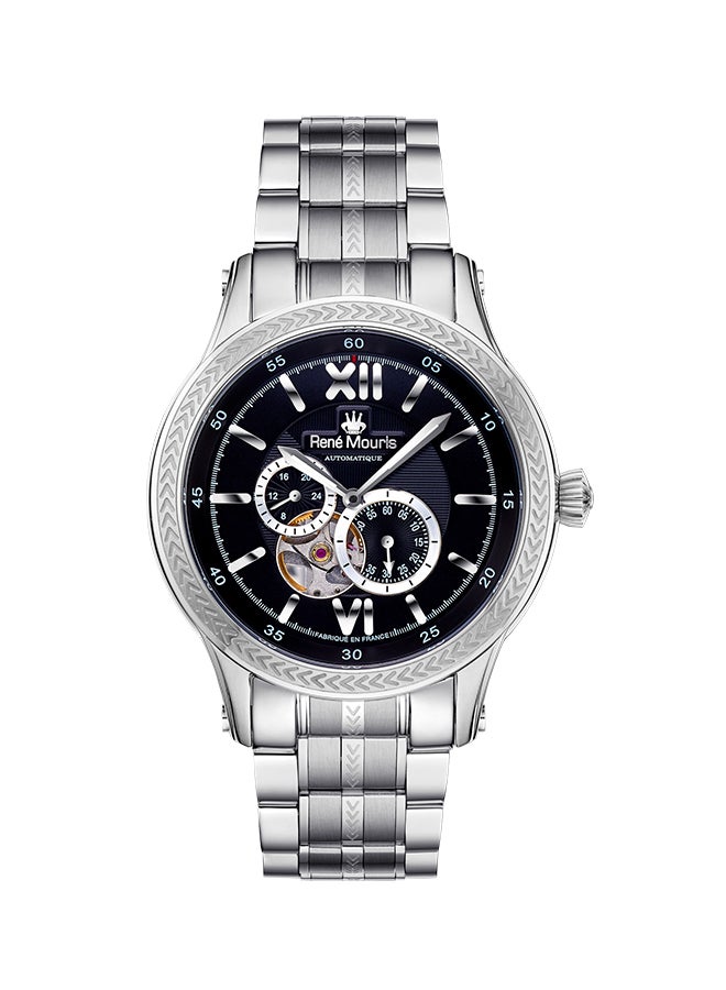 ساعة يد كورونا أوتوماتيكية بعقارب وسوار من الاستانلس ستيل طراز R4-70106RM2. men