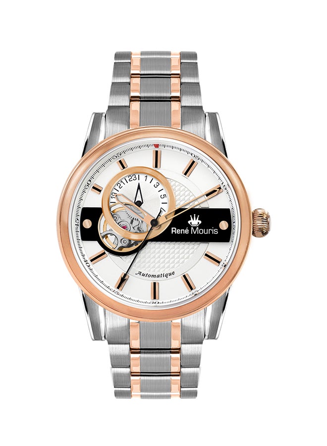 ساعة يد أوريون أوتوماتيكية بعقارب وسوار من الستانلس ستيل طراز R4-70102RM4 men