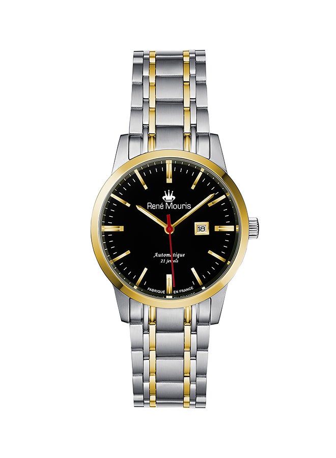 ساعة يد نوبليس أوتوماتيكية بعقارب وسوار من الستانلس ستيل طراز R4-10108RM2 للنساء