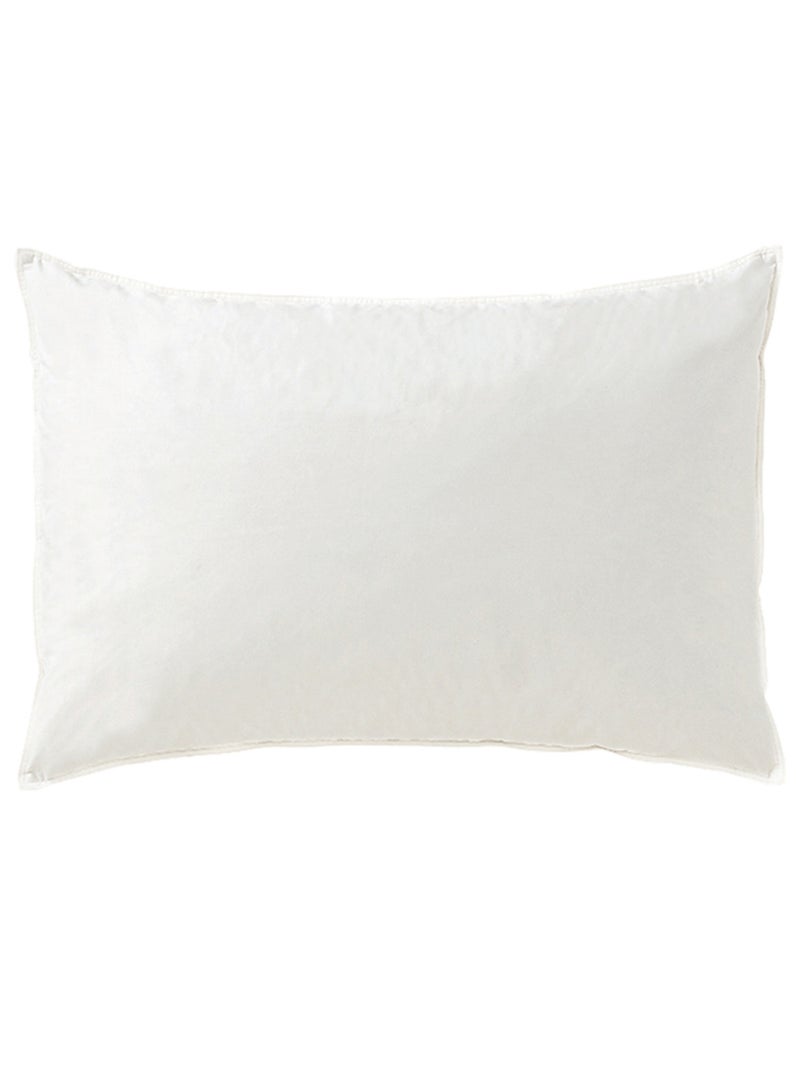 MUJI - Feather Bed Pillow Cotton White 43 x 63centimeter - Image 1
