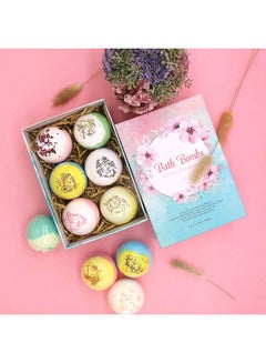 Bath Bombs Pack Of 6 Pure Essential Oil Spa Bomb Fizzies Set 600grams  - Image 2