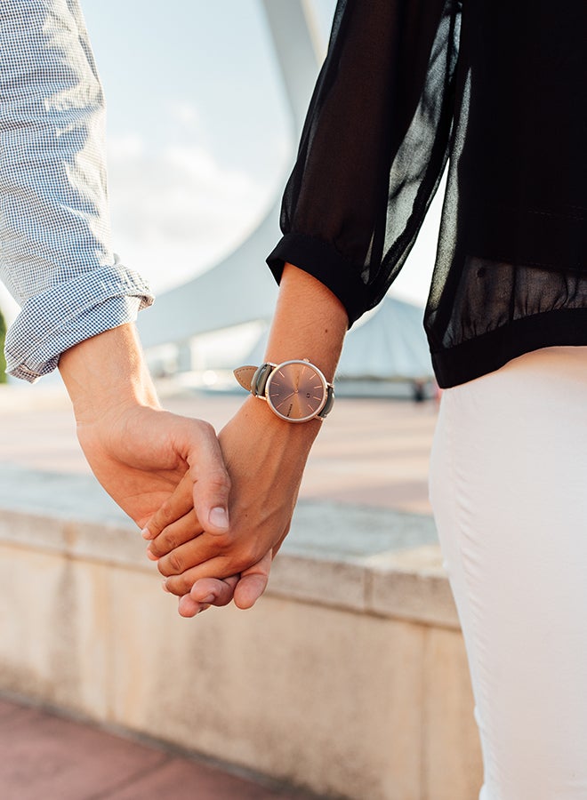 ميلنر ساعة يد بعقارب وسوار من الجلد طراز 0010409 - مقاس 39 مم - لون رمادي للنساء - Image 5