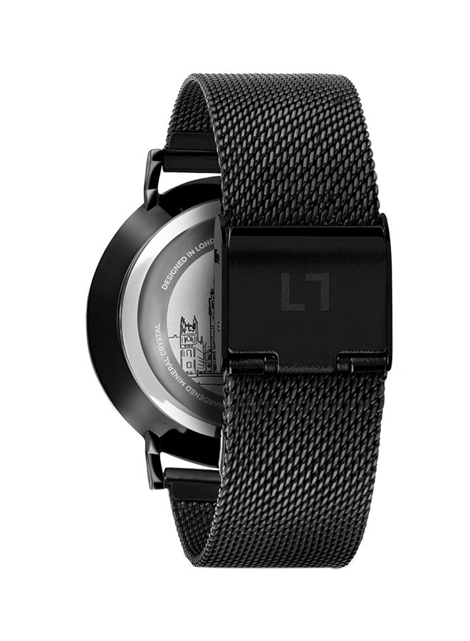 Metal Analog Wrist Watch 0010101 - 39 mm - Black - v1588235084/N34537518A_2