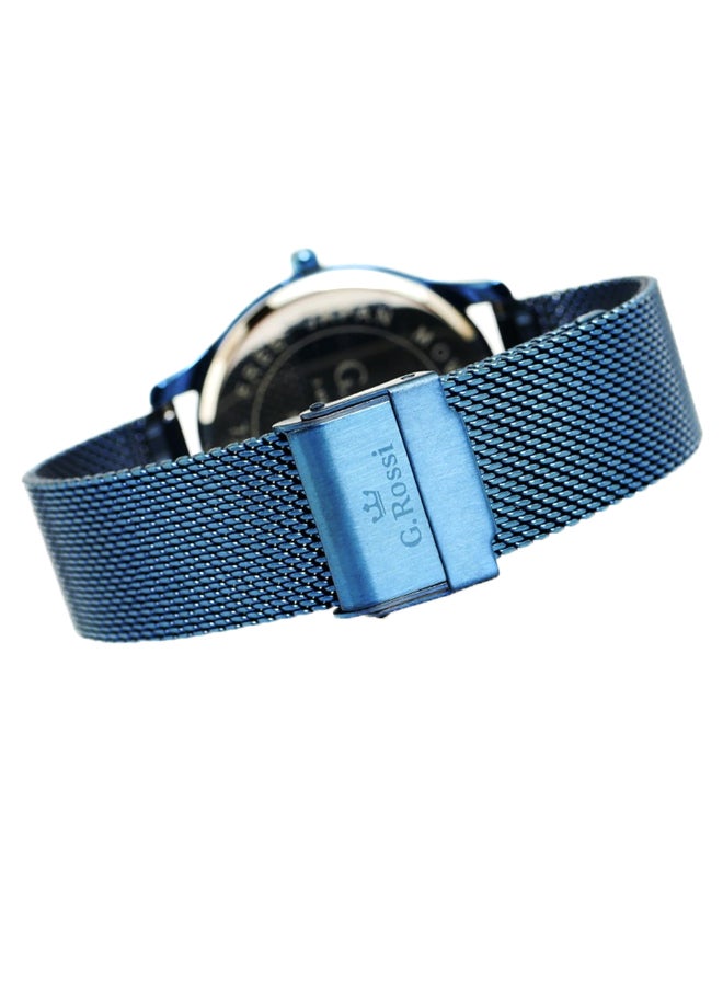 Gino Rossi Women's Genema Round Shape Stainless Steel Analog Watch 6748B-6F3 - 32 mm - Blue - Image 3