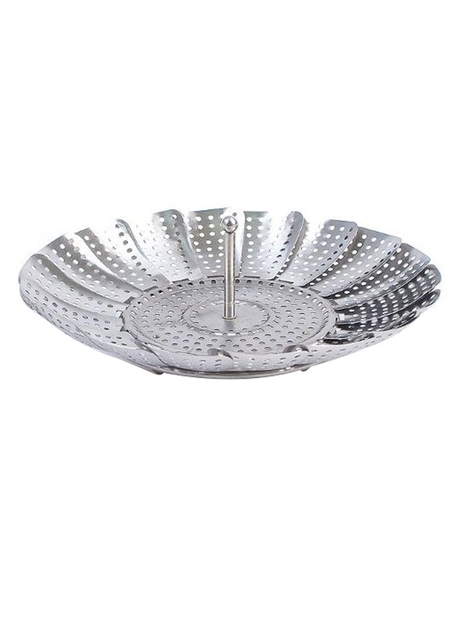 Lakeland Foldaway Steamer Basket With Lid Silver 23 x 5cm  - Image 2