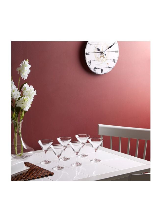 Home Box 6-Piece Classic Cocktail Glass Set Clear 140ml  - Image 1