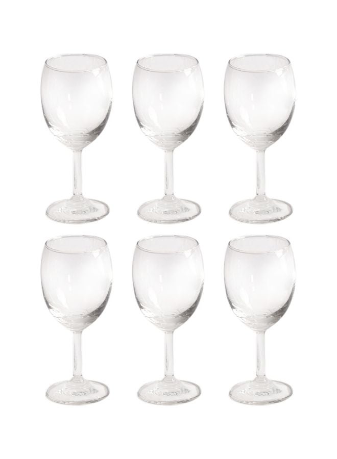 هوم بوكس طقم أكواب ماء كلاسيكية، 6 قطع شفاف 350ملليلتر - Image 1