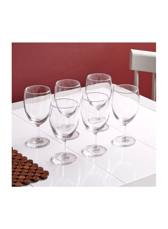 هوم بوكس طقم أكواب ماء كلاسيكية، 6 قطع شفاف 350ملليلتر - Image 3