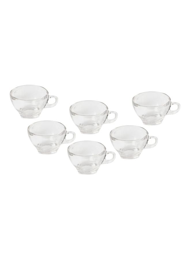 Home Box 6-Piece Latte Cup Set Clear 260ml - Image 1