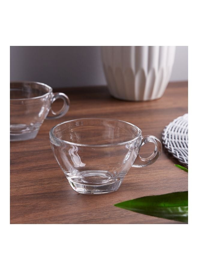 Home Box 6-Piece Latte Cup Set Clear 260ml - Image 3