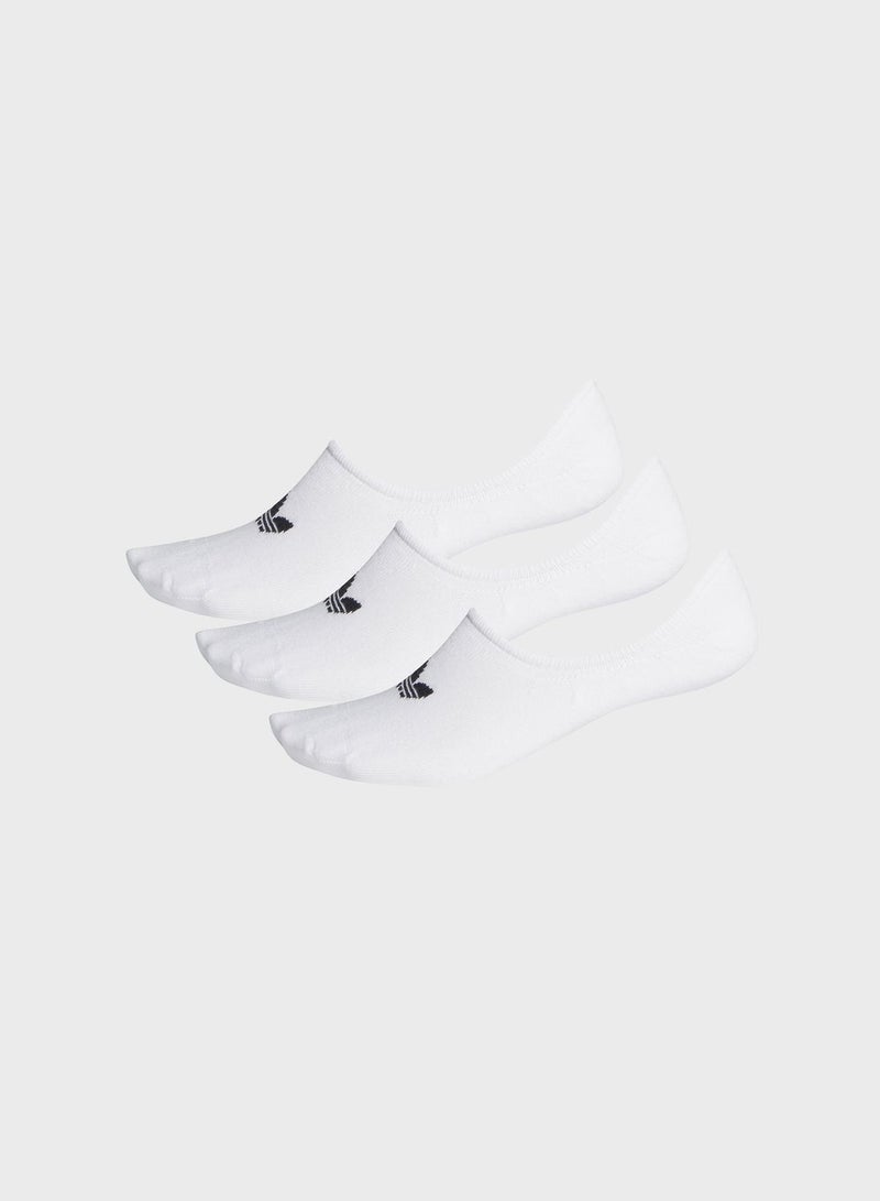 adidas Originals 3 Pair Low-Cut Socks White/Black  - Image 2