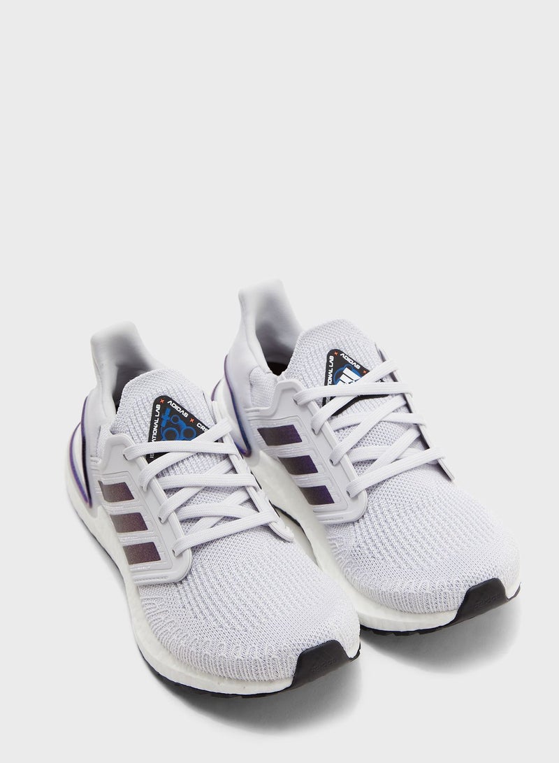 Adidas - Space Race Ultraboost 20 Running Shoes Grey/Purple - Image 1