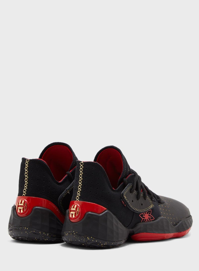 Adidas - Harden Vol. 4 Basketball Shoes Black/Red - Image 1
