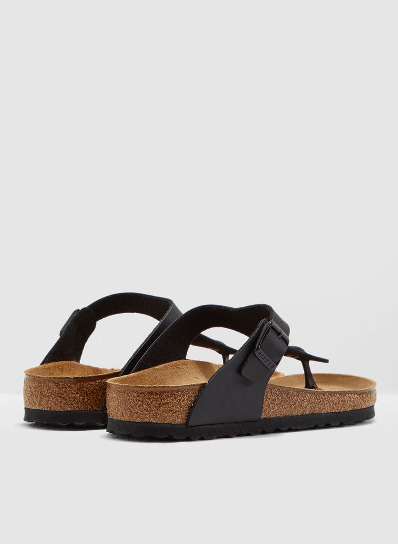BIRKENSTOCK Gizeh Buckle Sandals Black  - Image 3