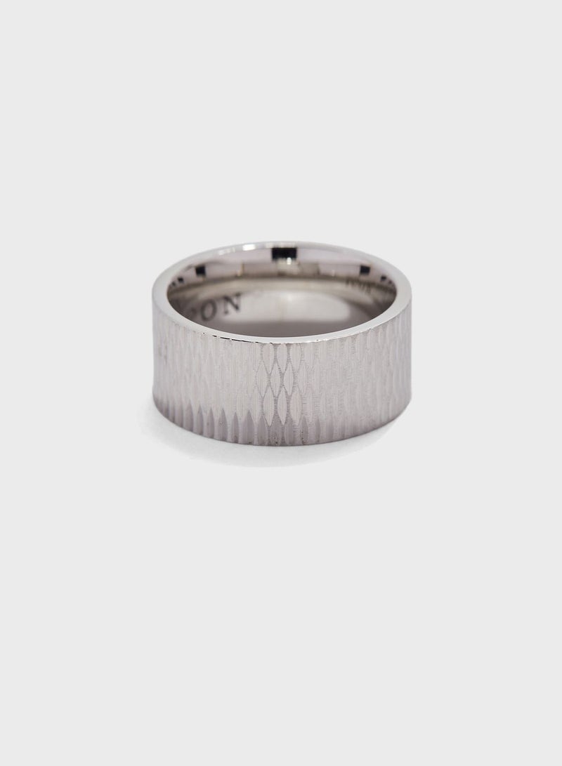 Icon Brand - Indent Detail Band Ring - Image 1
