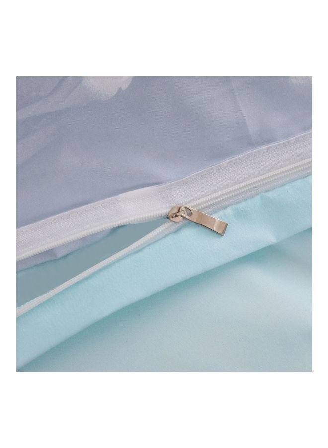 Beauenty 4-Piece Printed Duvet Cover Set Combination Blue/Pink - Image 3