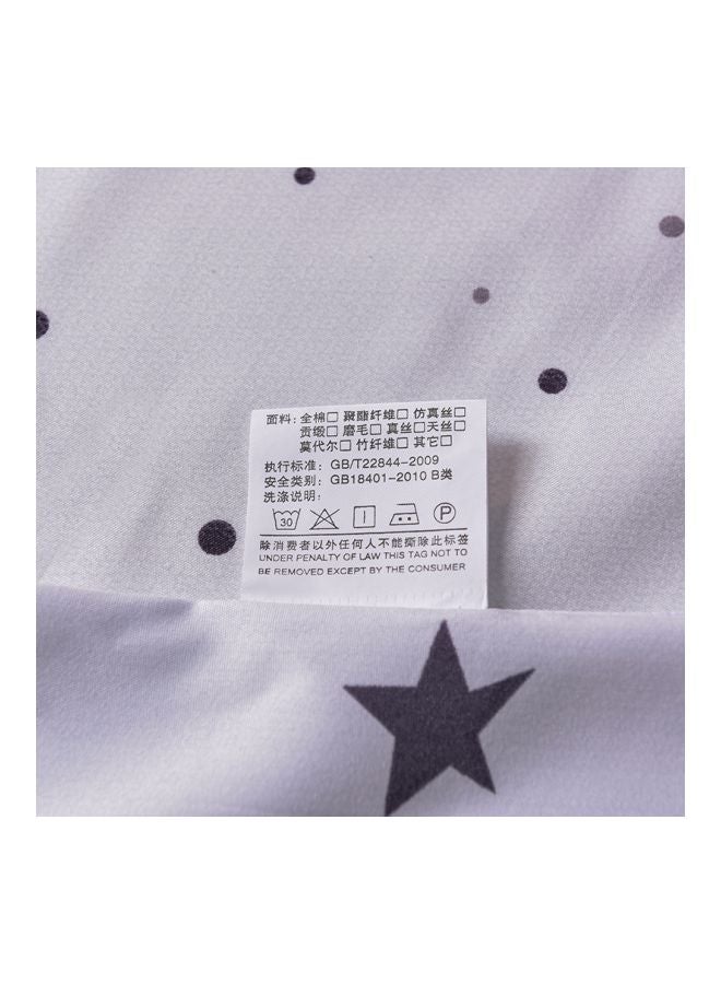 Beauenty 3-Piece Jacquard Duvet Cover Set Polyester Black/White - Image 5