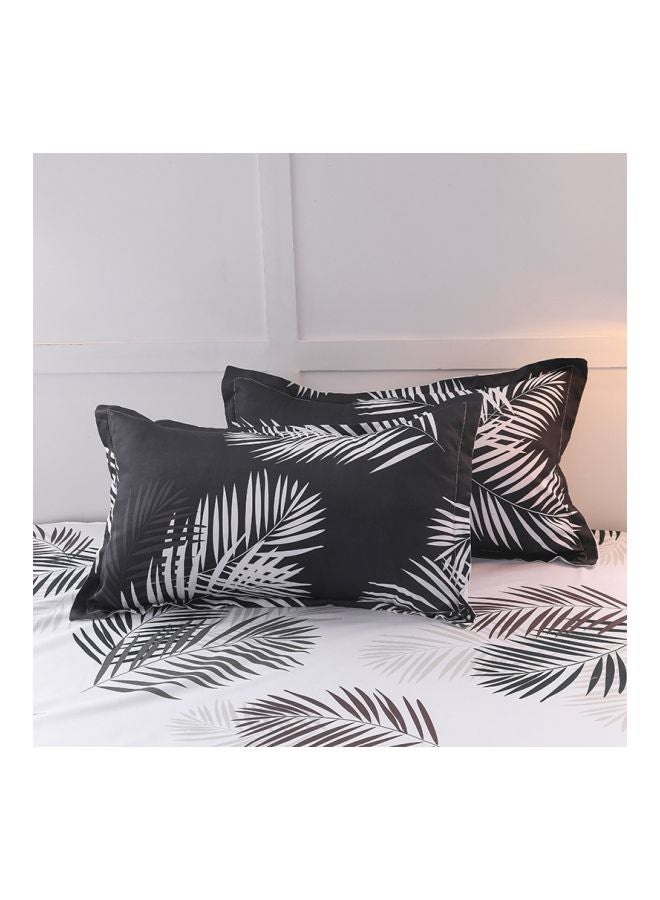 Beauenty 4-Piece European Style Printed Duvet Cover Set Polyester Black/White - Image 3
