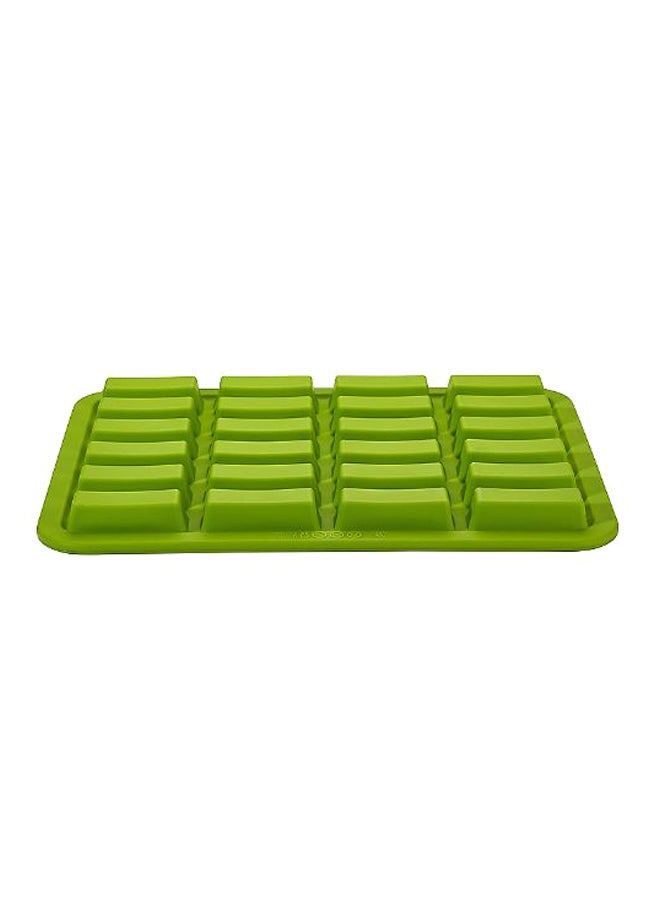 Lakeland - Rectangle Mini Loaf Mould Green 32.5 x 2.5cm - Image 1