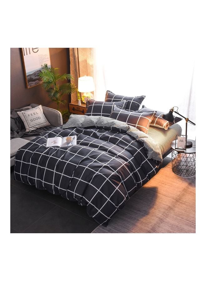 Beauenty 4-Piece Printed Duvet Cover Set Combination Black/White - Image 1