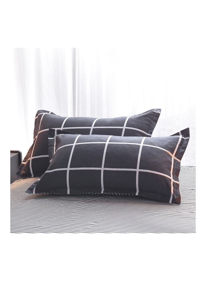Beauenty 4-Piece Printed Duvet Cover Set Combination Black/White - Image 3