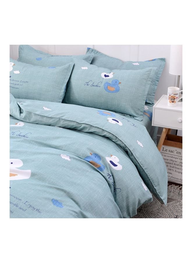 Beauenty 3-Piece Printed Duvet Cover Set Combination Blue/White - Image 2