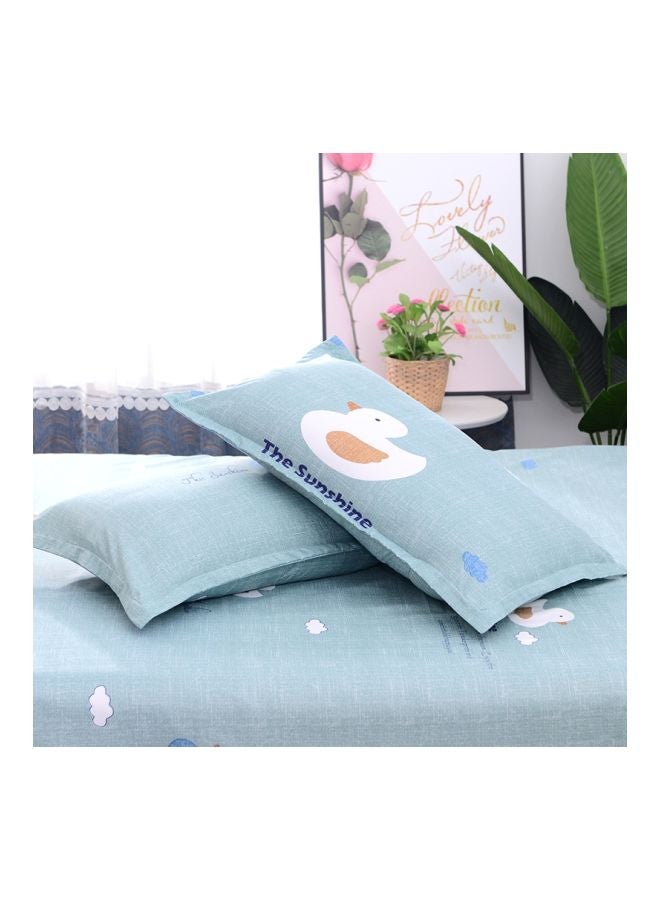 Beauenty 3-Piece Printed Duvet Cover Set Combination Blue/White - Image 3