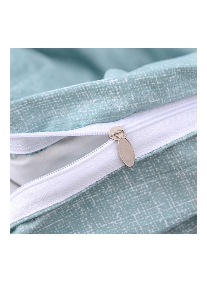 Beauenty 3-Piece Printed Duvet Cover Set Combination Blue/White - Image 4