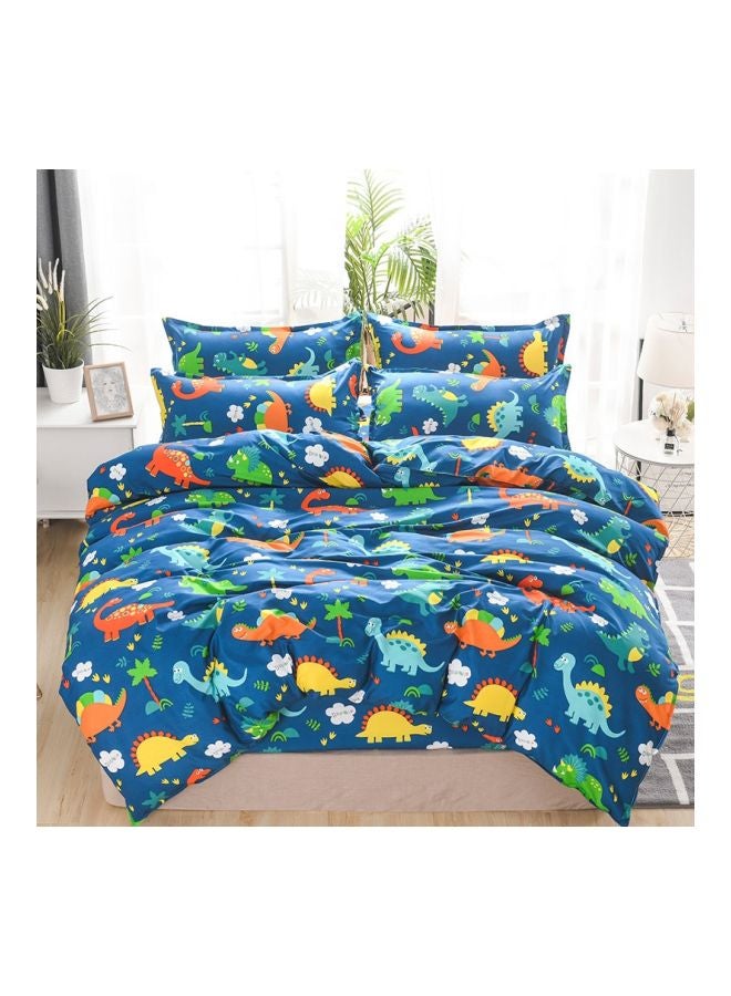 بيوينتي طقم غطاء لحاف مطبّع مكون من 3 قطع مختلط أزرق / أخضر / برتقالي - Image 1