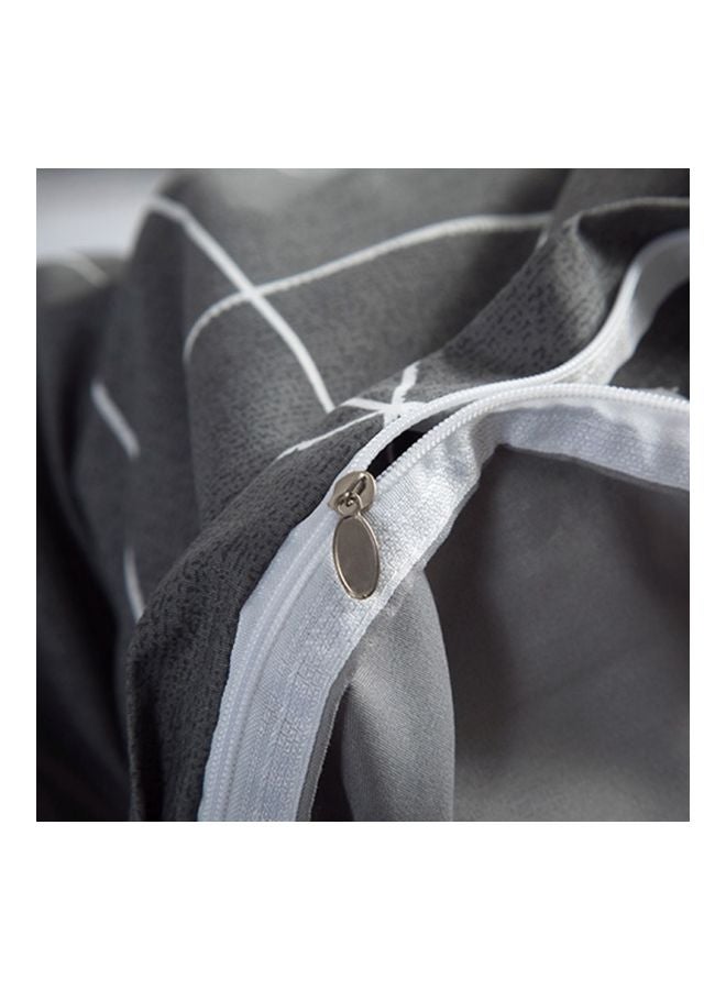 Beauenty 4-Piece Printed Duvet Cover Set Combination Black/White - Image 4