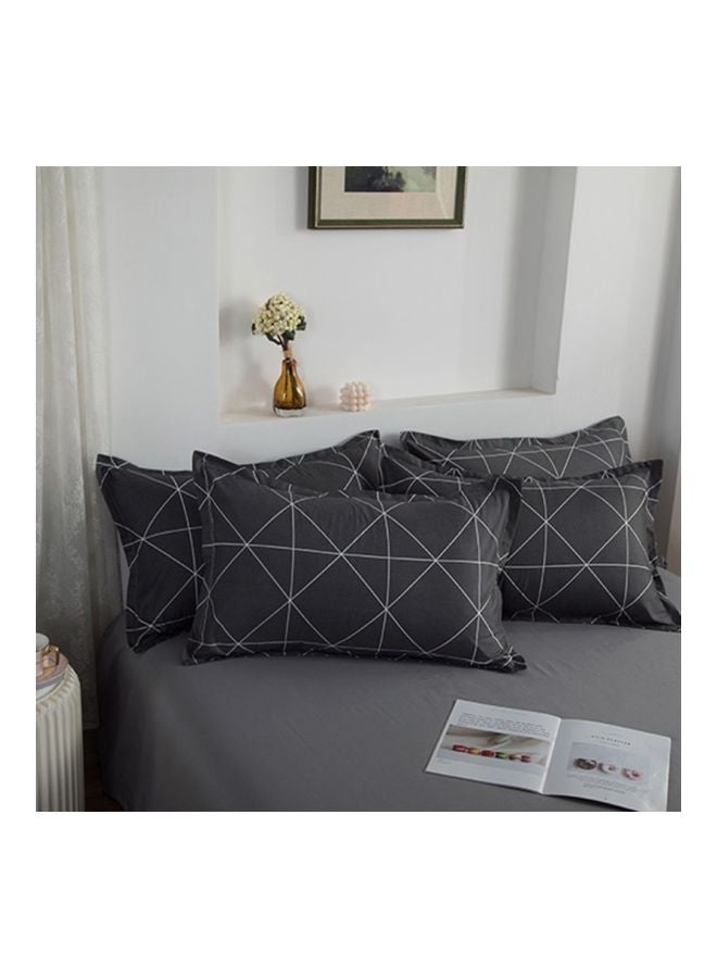 Beauenty 4-Piece Printed Duvet Cover Set Combination Black/White - Image 2
