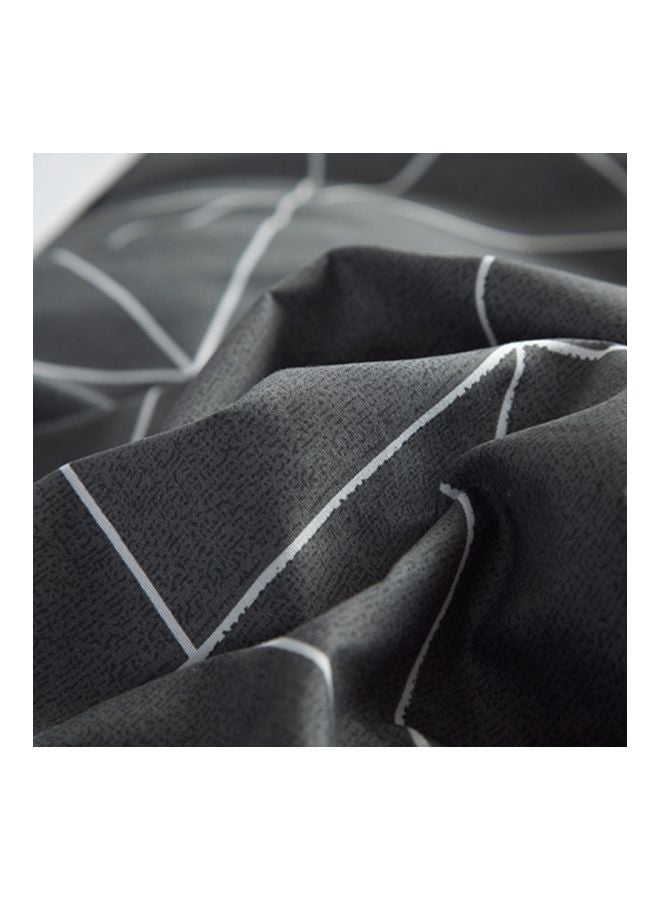 Beauenty 4-Piece Printed Duvet Cover Set Combination Black/White - Image 5