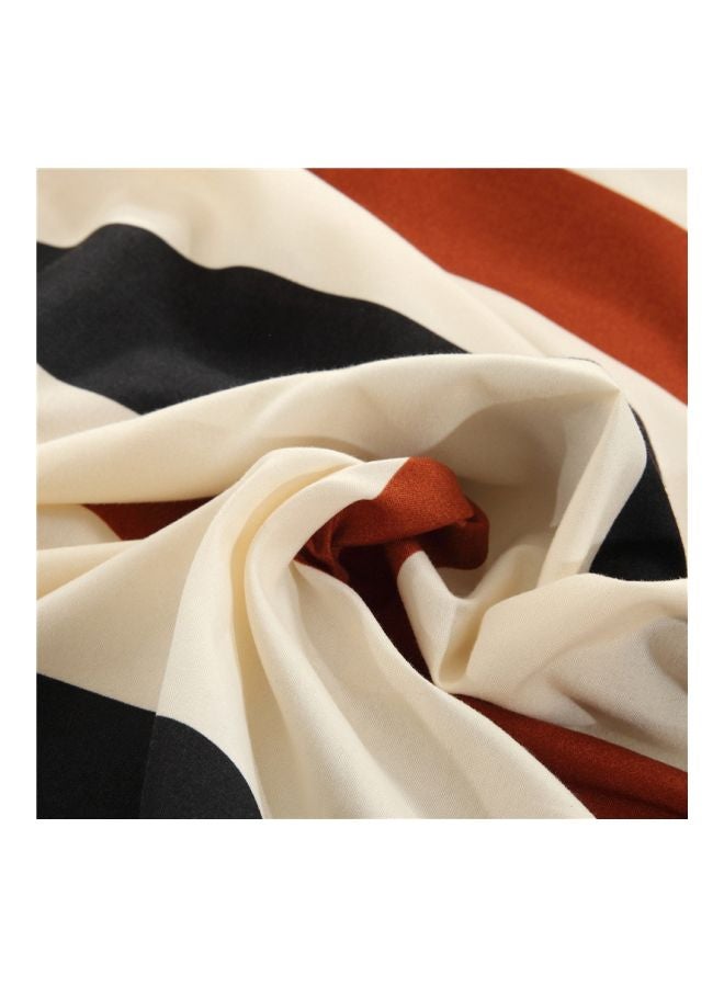 بيوينتي طقم غطاء لحاف من قماش الجاكارد، 4 قطع بوليستر متعدد الألوان - Image 4