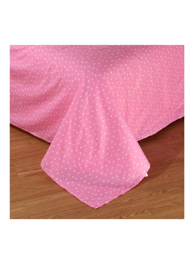 Beauenty 4-Piece European Style Printed Duvet Cover Set Polyester Blue/Pink/White - Image 5