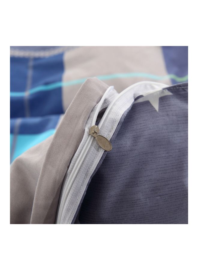 Beauenty 4-Piece Printed Duvet Cover Set Combination Blue/Green/White - Image 4