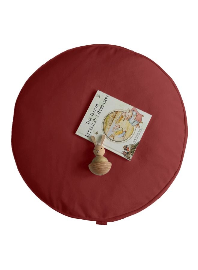 REGAL IN HOUSE Round Velvet Bean Bag Velvet Light Pink 60x20cm  - Image 2