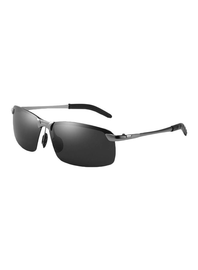 يونيفرسال نظارة شمسية بإطار مستطيل وعدسة مقاس 50 مم للرجال