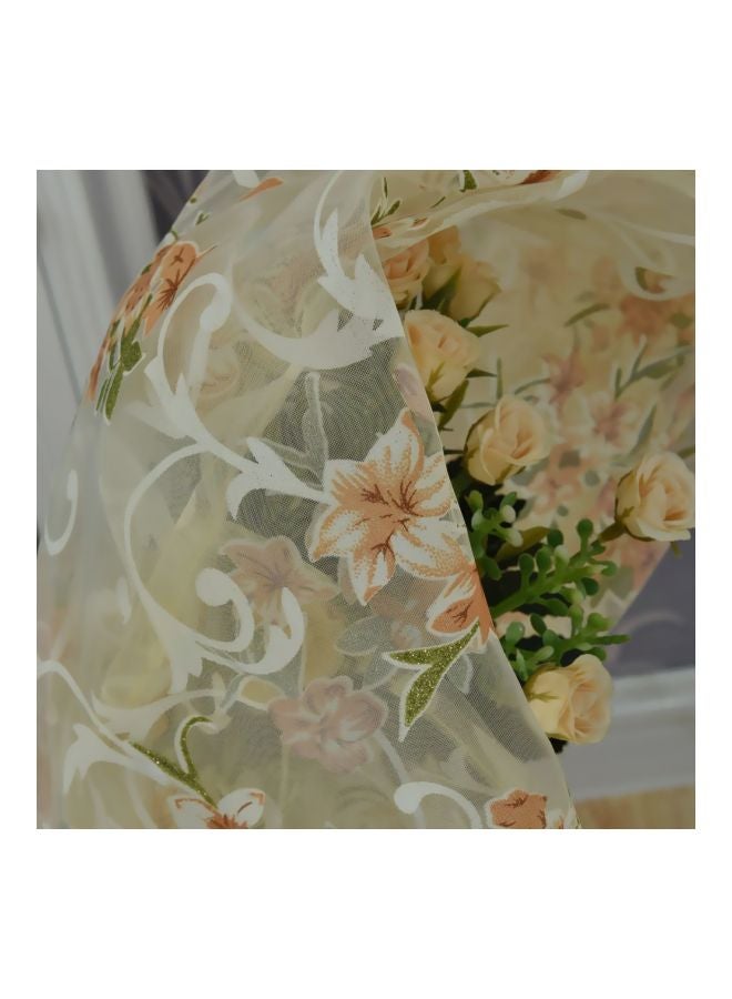 ANSELF 2-Piece Elegant Voile Drape Curtain Multicolour 100x200cm - Image 2