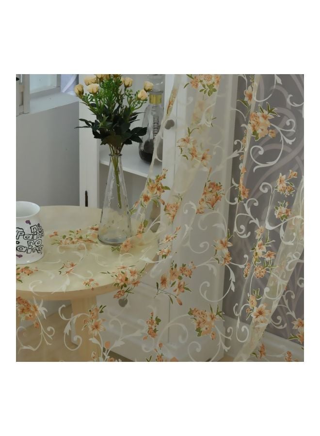 ANSELF 2-Piece Elegant Voile Drape Curtain Multicolour 100x200cm - Image 4