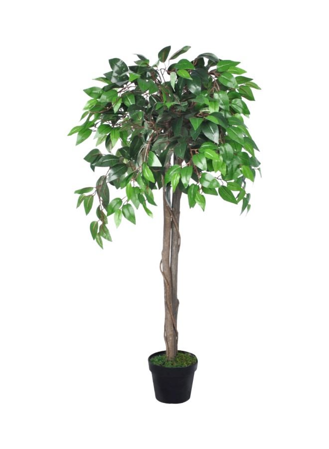 آنسيلف شجرة لبخ نبات اصطناعي مع أصيص أخضر 110سم - Image 1